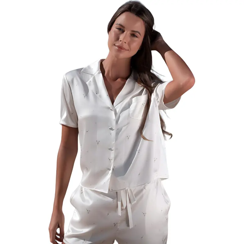 SILKY MIRACLE Pajama Set Women's White-1