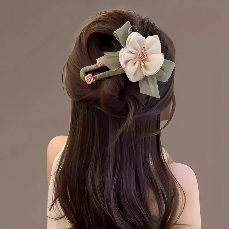 Danqin Acrylic Hair Clips Women's-2