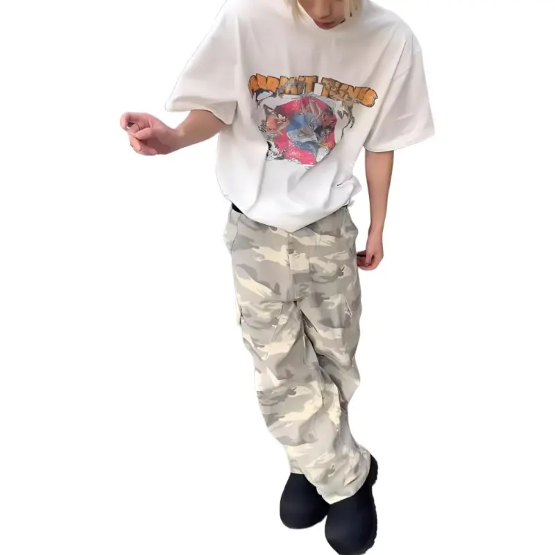 Honey Cargo Pants Unisex Camouflage-1