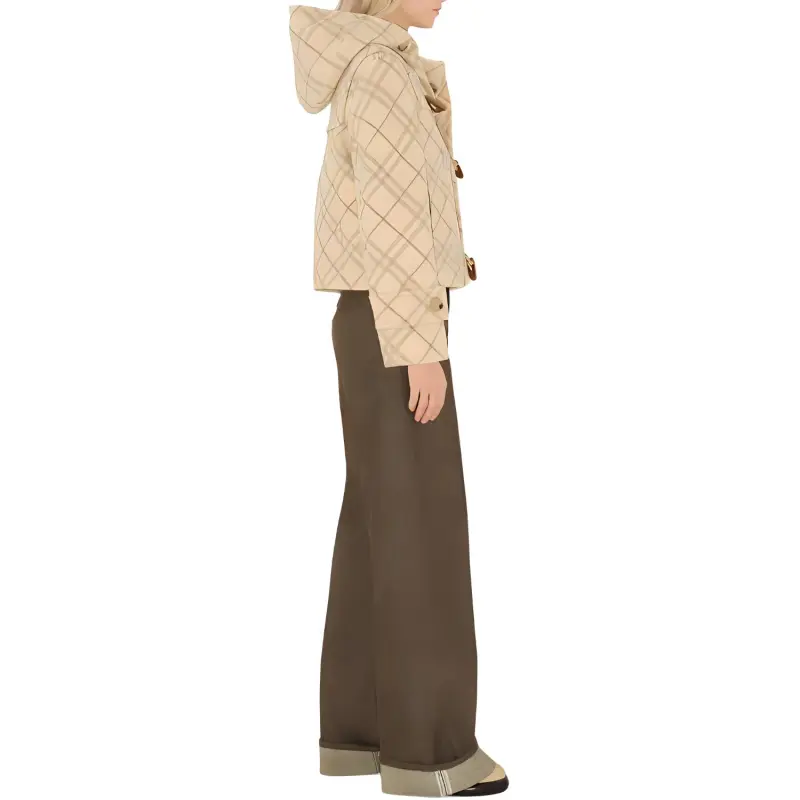 Burberry Checked Hooded Jacket-4