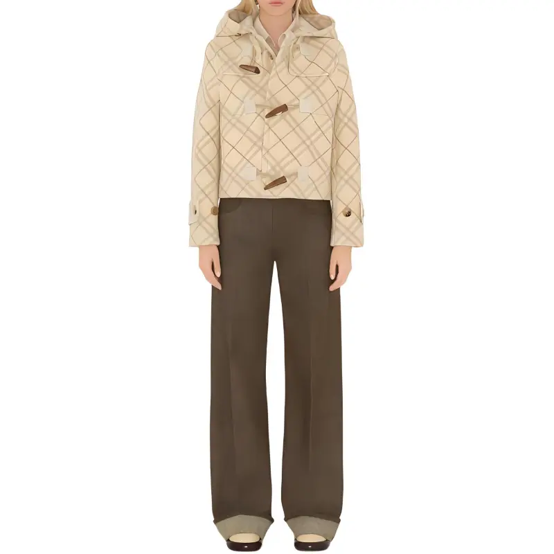 Burberry Checked Hooded Jacket-2