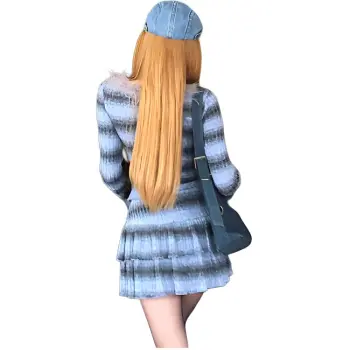 DREAM SEVEN 77 Skirt Set Women's Gradient Blue
