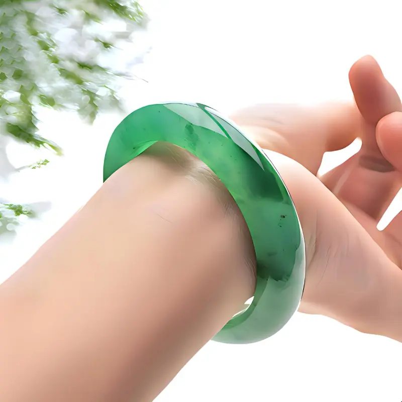 RIXIANGWAN African Emerald Bangles Unisex-1