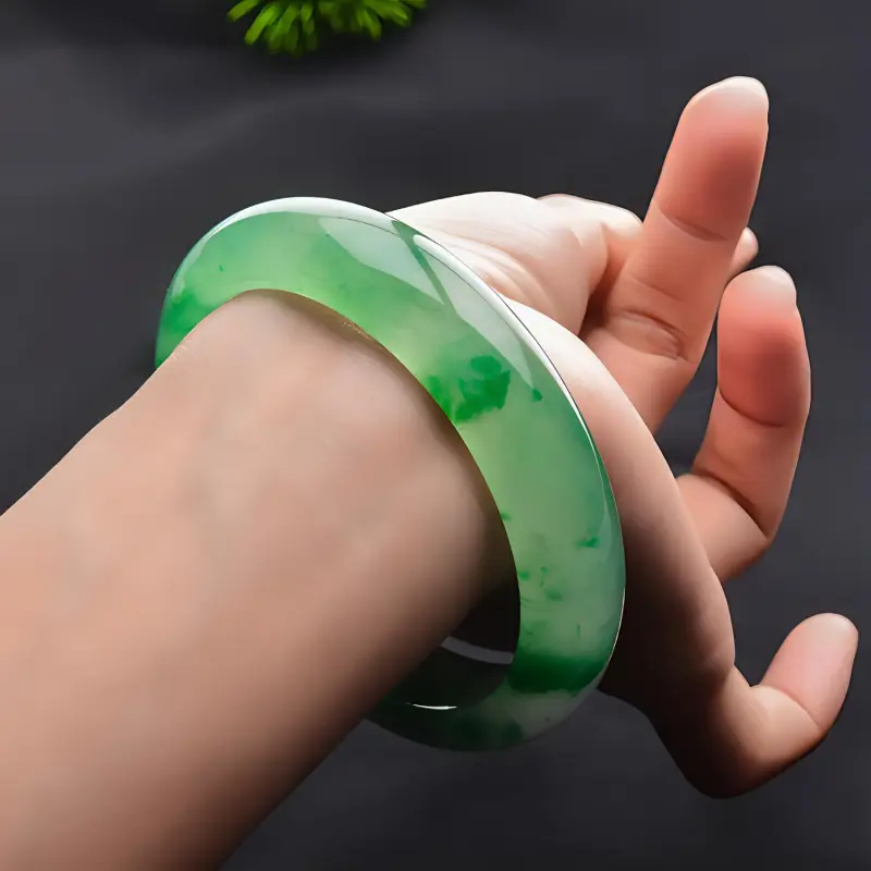 RIXIANGWAN African Emerald Bangles Unisex-1