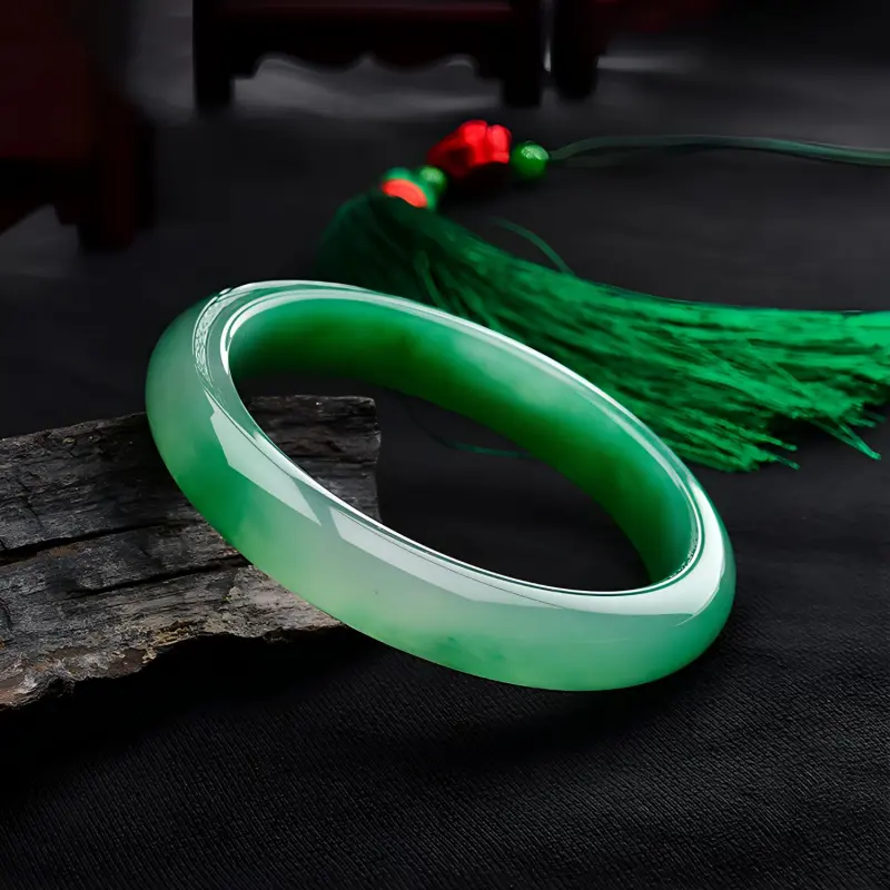 RIXIANGWAN African Emerald Bangles Unisex-3