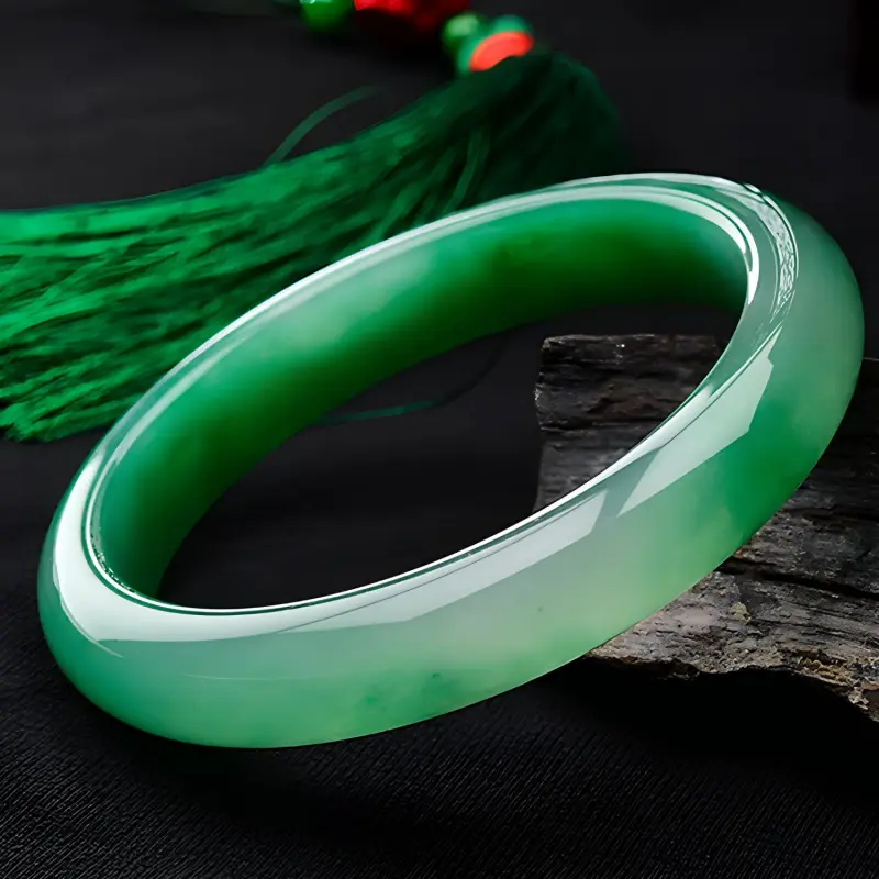 RIXIANGWAN African Emerald Bangles Unisex-4