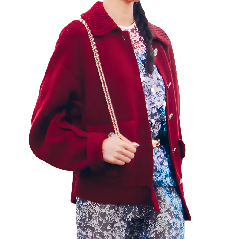 CHANEL Knitwear Women's Burgundy-1