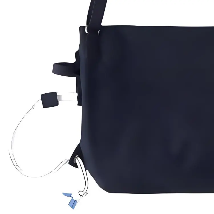 NAUTICA Cotton Handbag Shoulder Bag Men's Marine Blue-3
