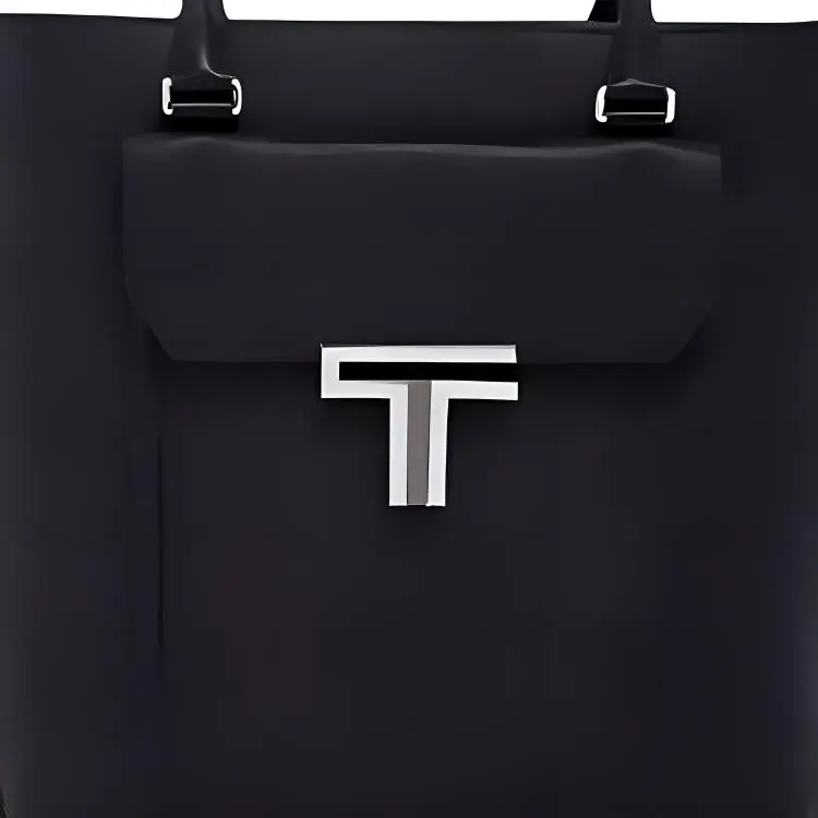 TUMI Cow Leather Tote Bag, Shopping Bag, Handbag Medium Size Men's Black-4
