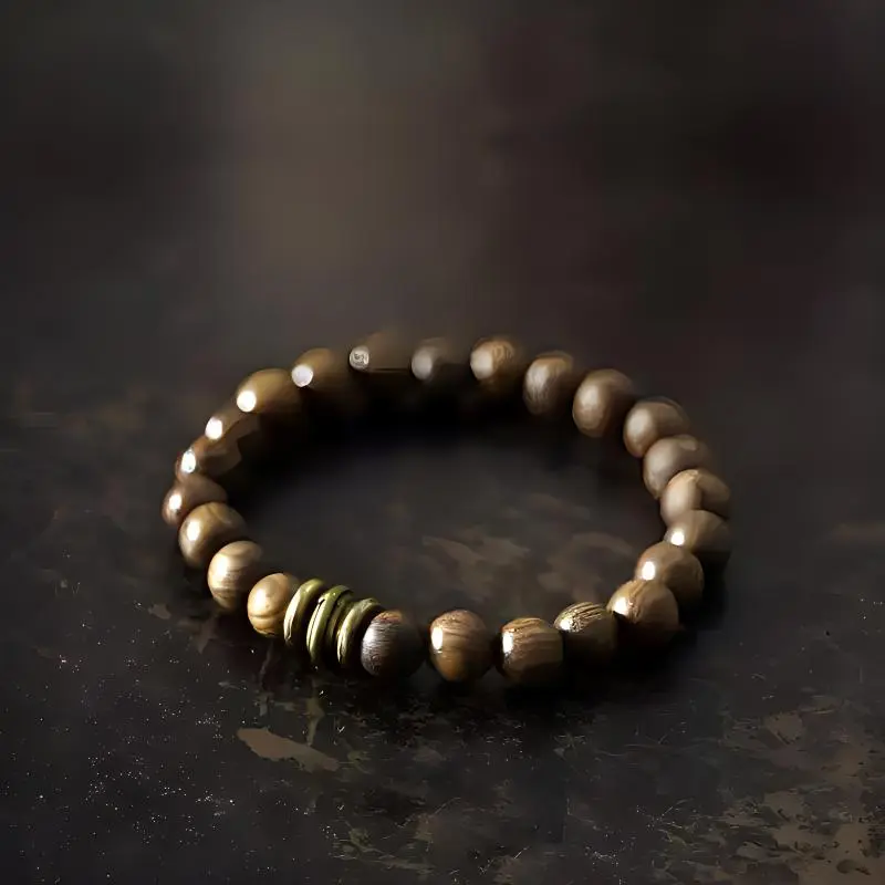 MUXIANG Sandalwood Bracelets Unisex-2