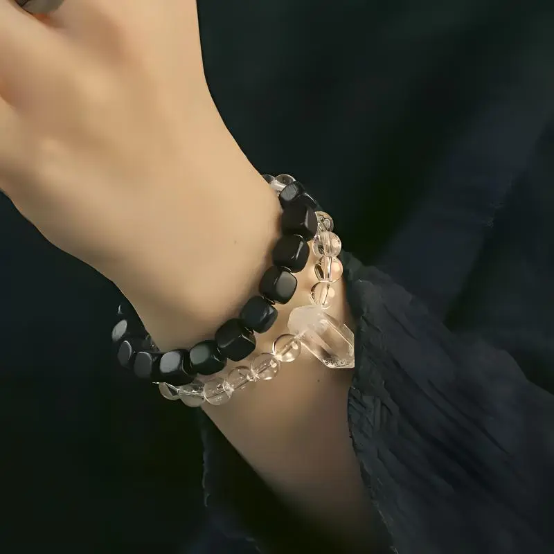 MUXIANG Crystal Jade Bracelets Unisex-2