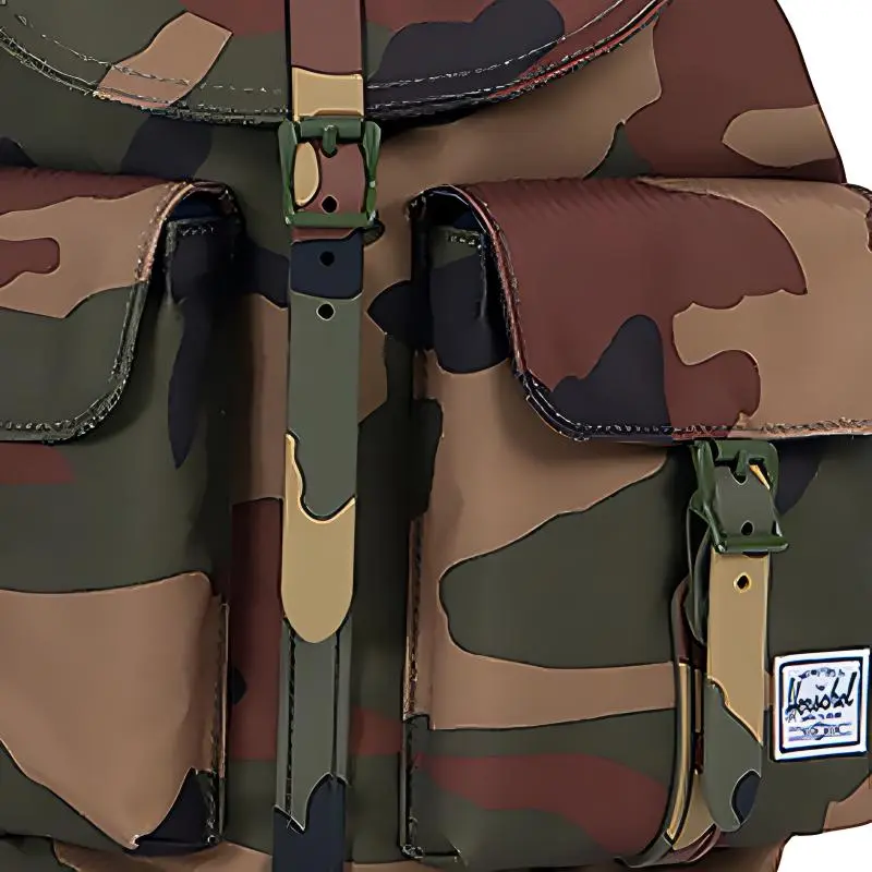 Herschel Polyester Backpack Small Size Unisex Green Camouflage-4