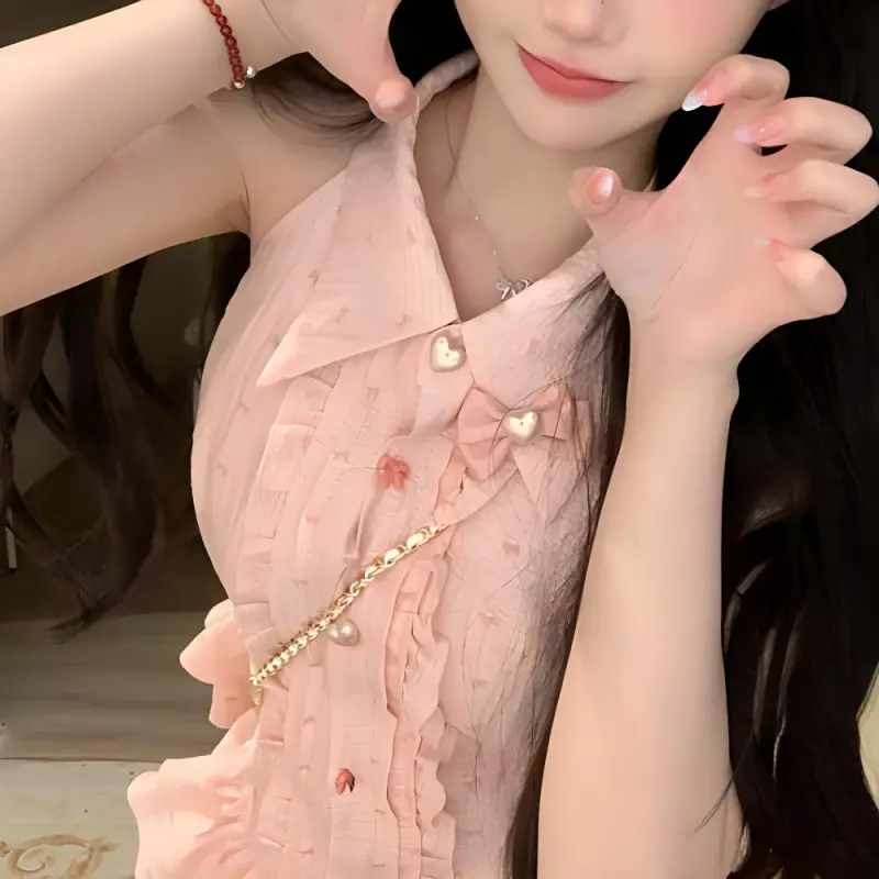 Skirt Set Women's Pink Single Item-6