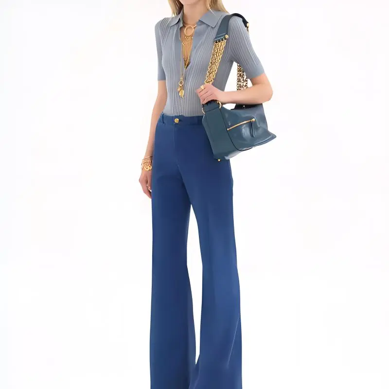Chloé Fitted Knit Polo Shirt-1