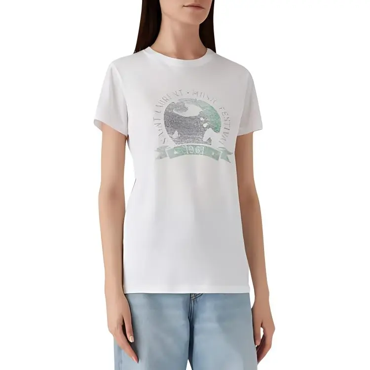 SAINT LAURENT Music Festival Crewneck T Shirt-5