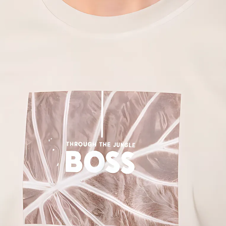 HUGO BOSS Logo print T shirt-4