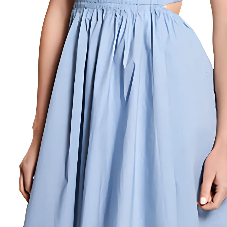 MICHAEL KORS FW22 Sleeveless Dress Women's Light Blue-3