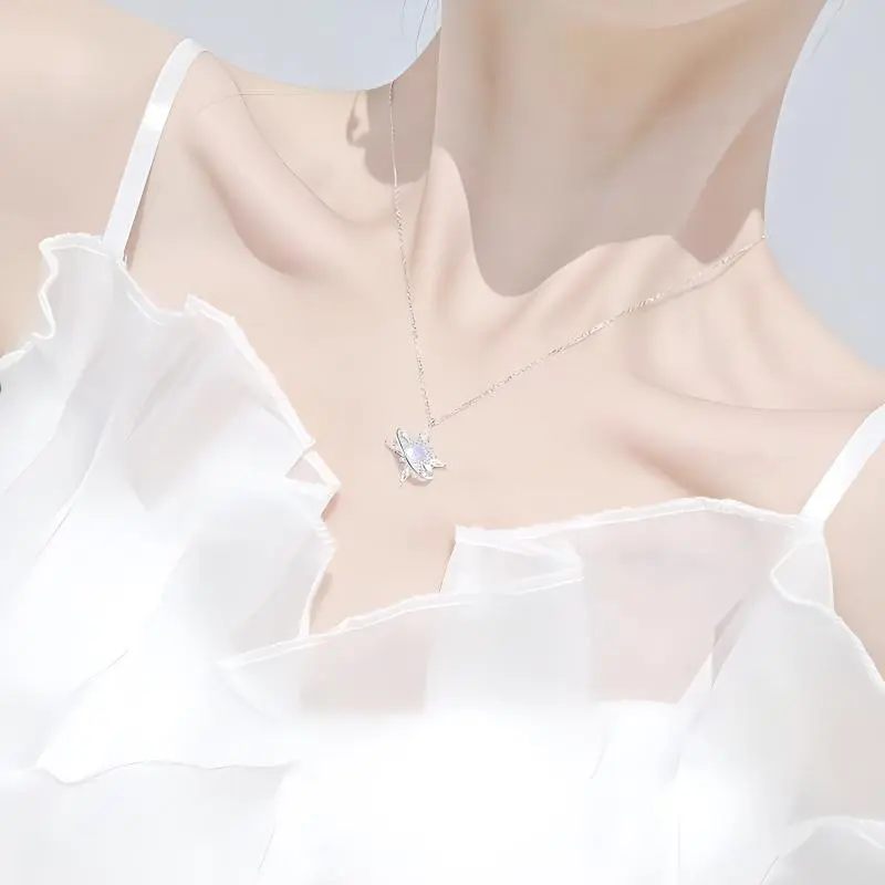 KEMLAIDA 925 Sterling Silver Necklaces Women's-3