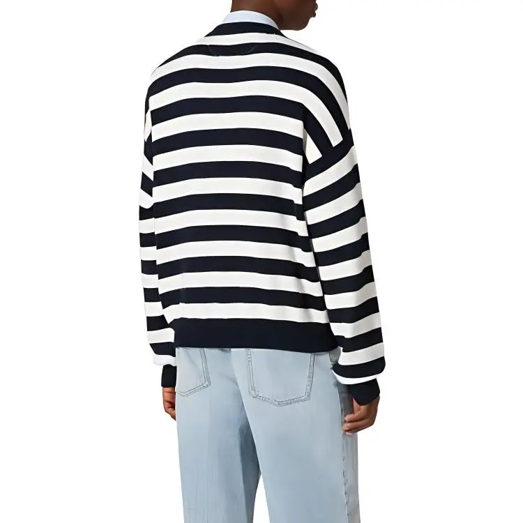 Valentino Striped Straight Hem Jumper-2