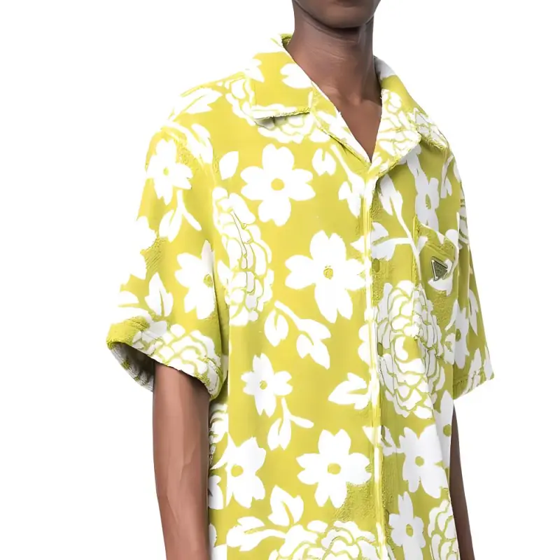 PRADA Shirts Men Green-6