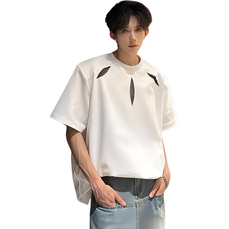 WELTER EXPERIMENT Minimalist Style Basic T Shirt Unisex-4
