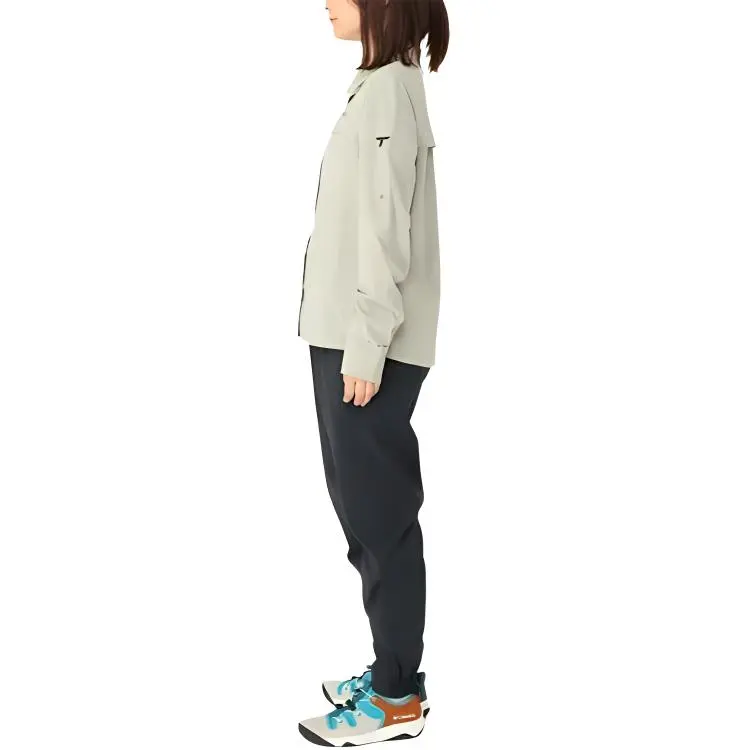 Columbia TITANIUM Shirt Women's Light Gray-2