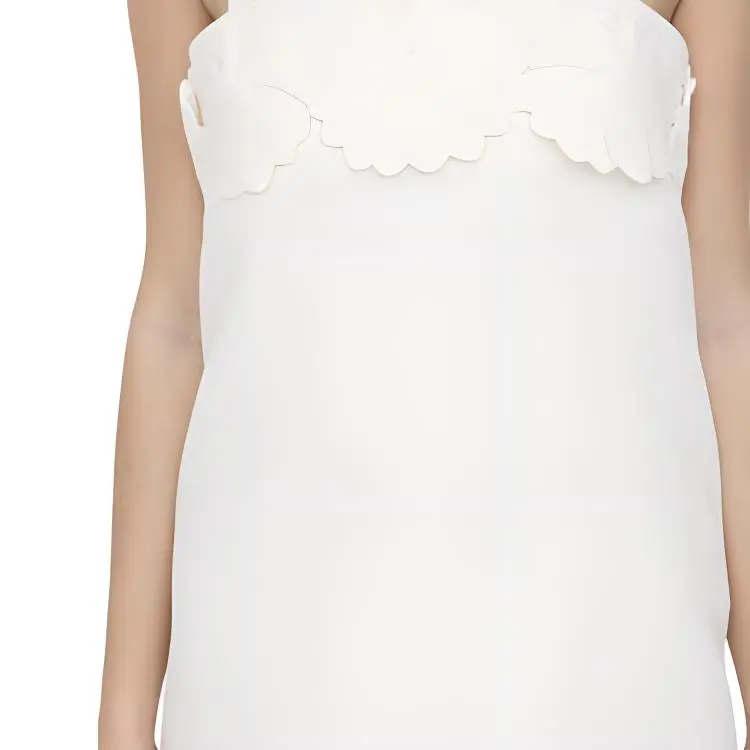 Valentino Crepe Couture Sleeveless Mini Dress-5
