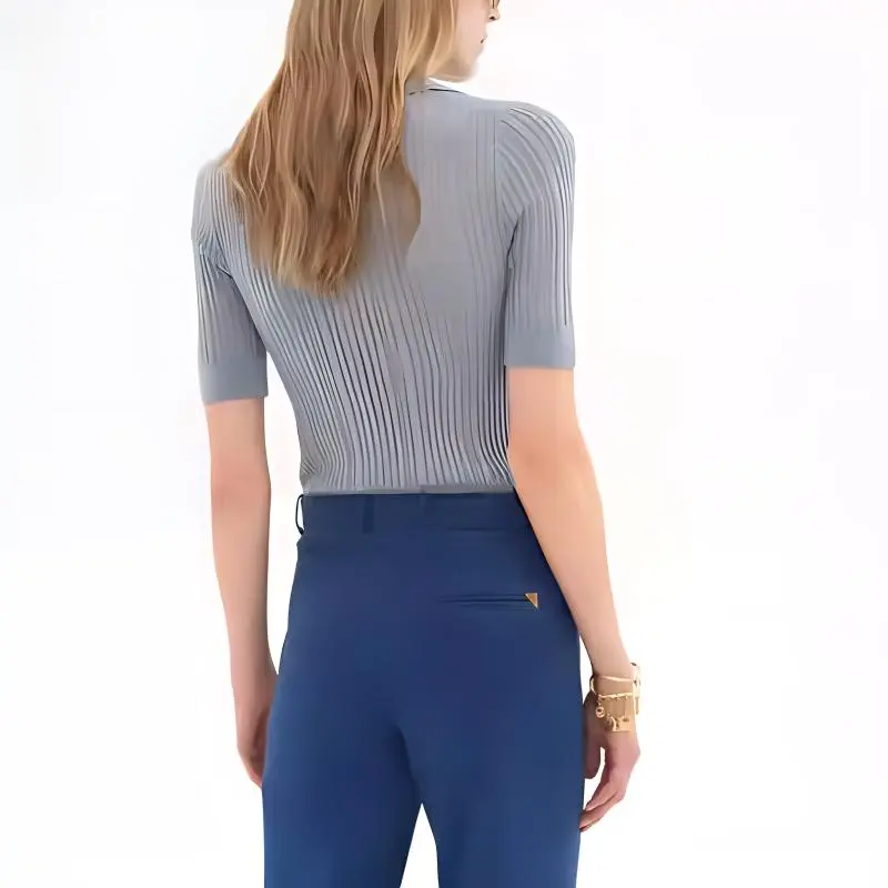 Chloé Fitted Knit Polo Shirt-3