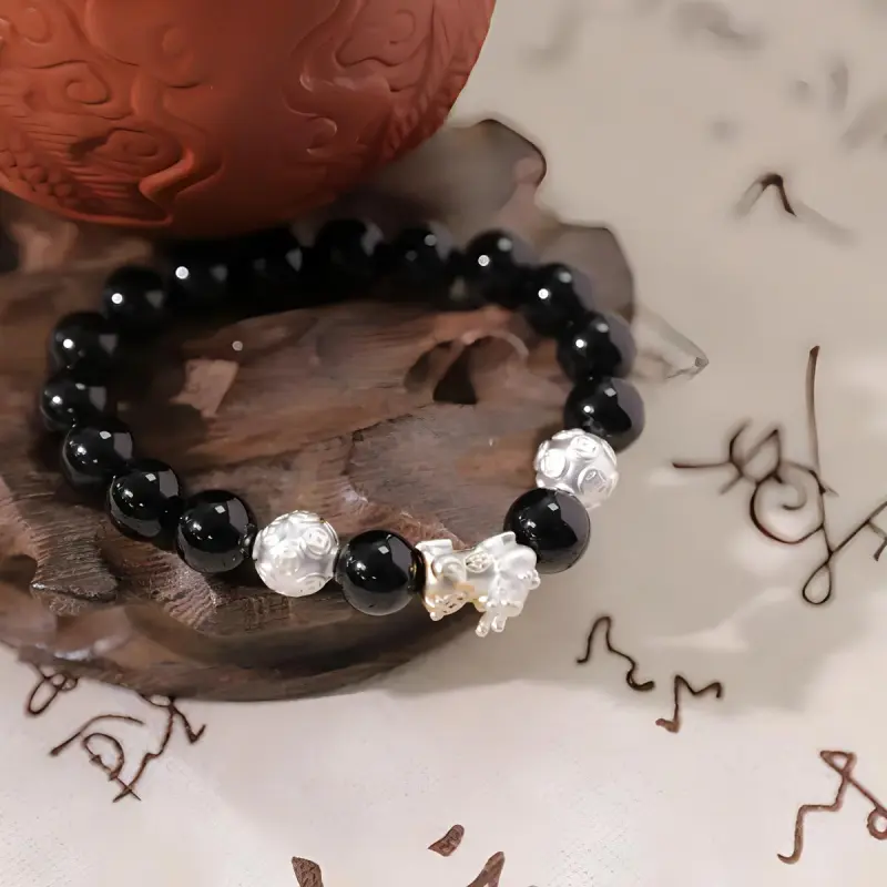 CMFY Obsidian Jade Bracelets Unisex-3