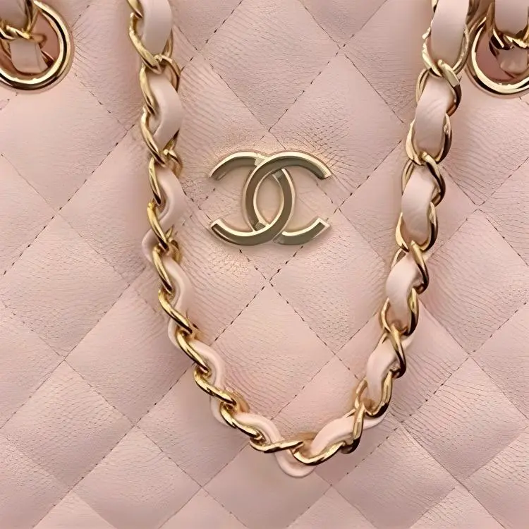 CHANEL Cow Leather Tote Bag, Shopping Bag, Crossbody Bag, Shoulder Bag Mini Women's Cherry Blossom Pink-1