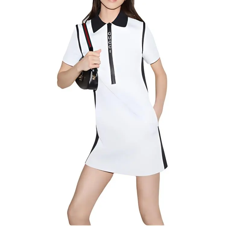 GUCCI Jacquard Mini Polo Dress-2