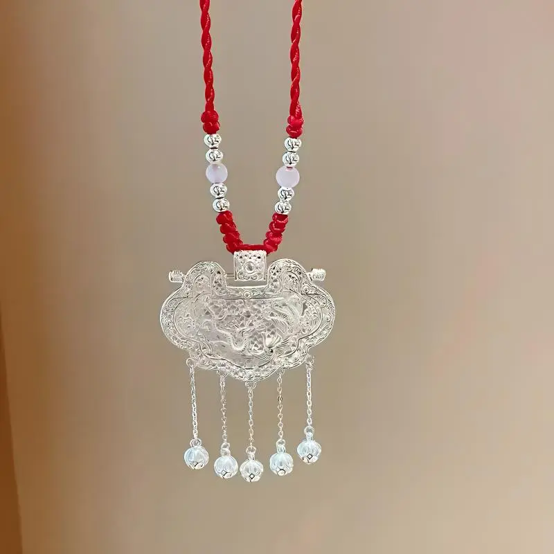 CUTE DAME Sterling Silver Necklaces Women's Silver-4