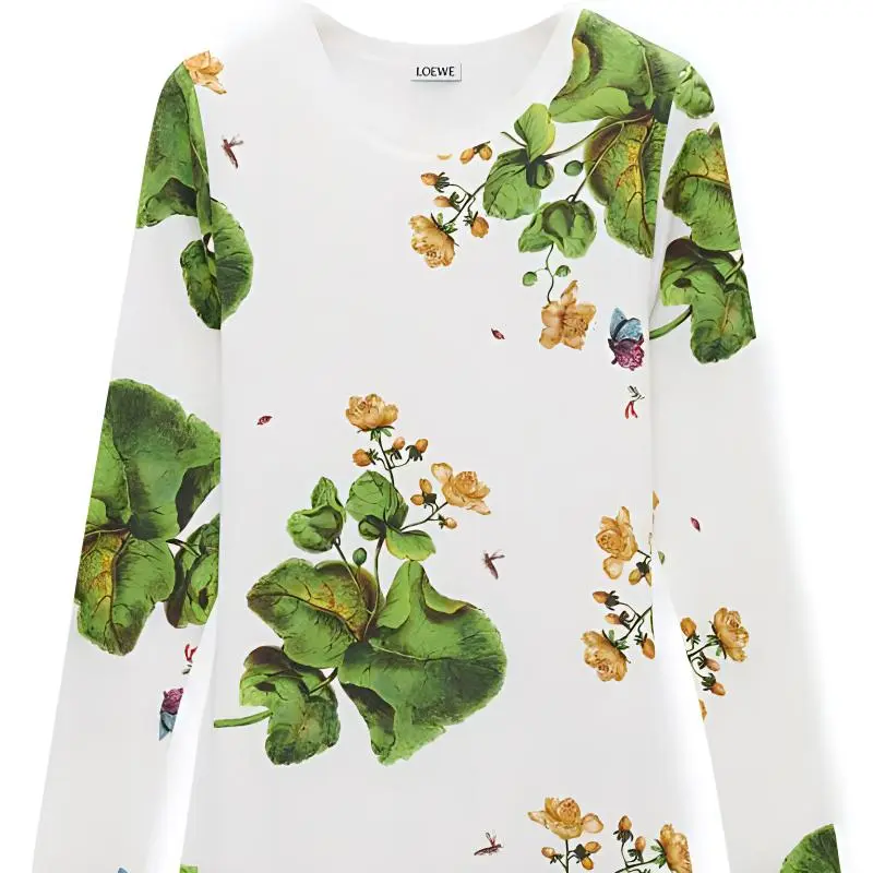 LOEWE Tube Dress 'White/Multicolor'-4