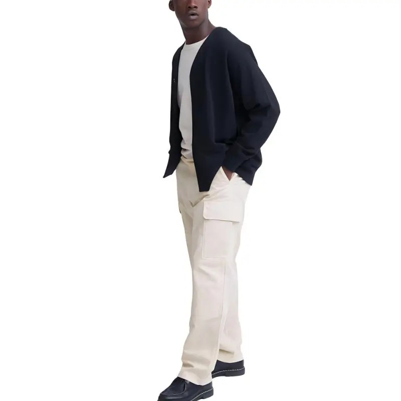 UNIQLO Cargo Pants Men Ivory-1