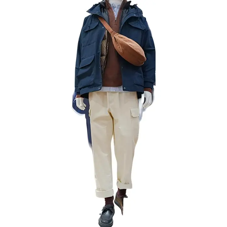 UNIQLO Cargo Pants Men Ivory-4