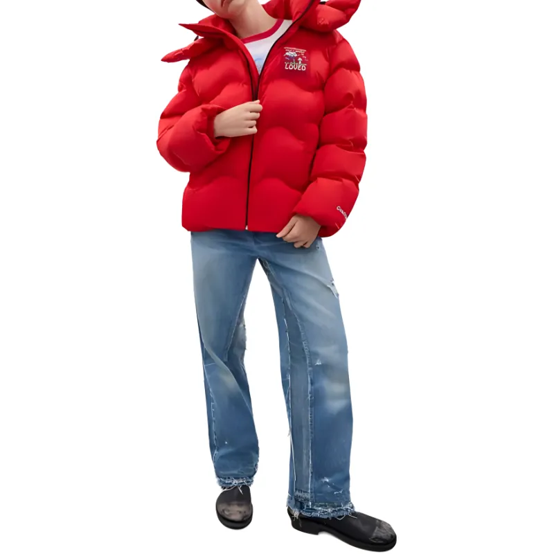 COACH FW24 Puffer Jacket Unisex Brier Red-2