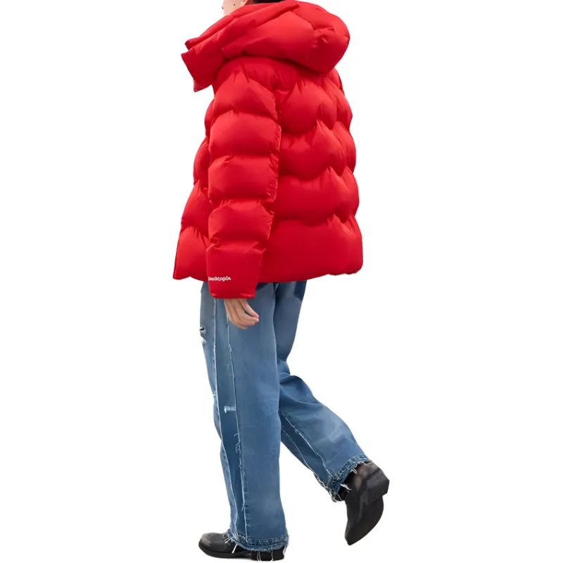 COACH FW24 Puffer Jacket Unisex Brier Red-3