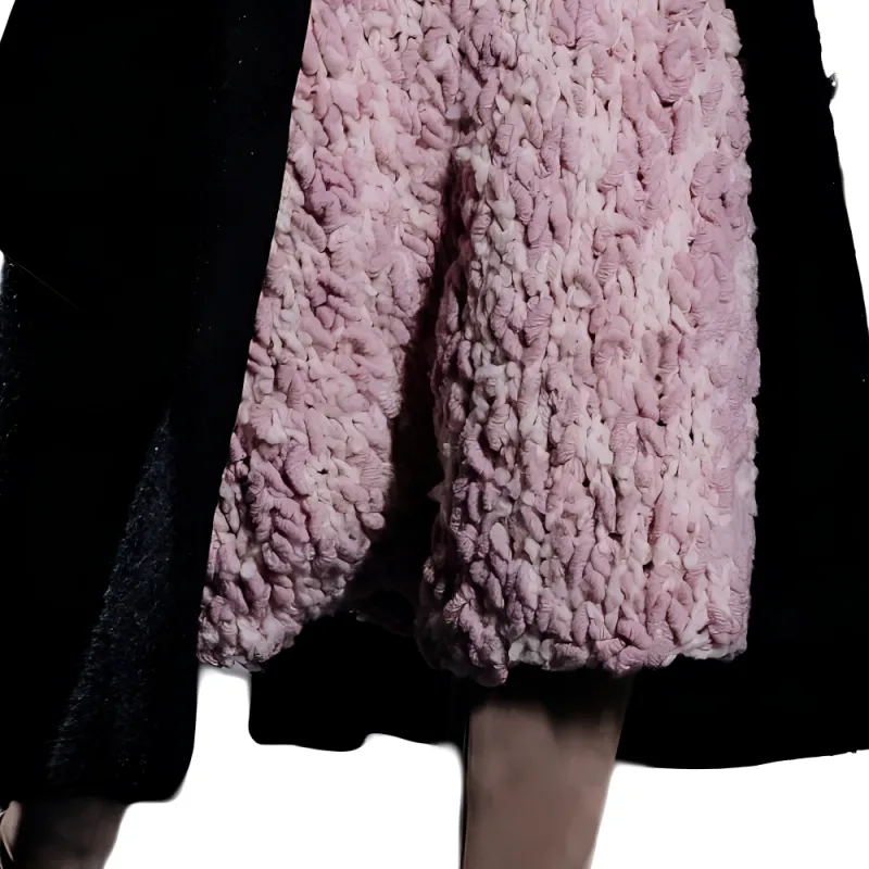 CHANEL 24 Fall And Winter Casual Long Skirts Women's Pink-4