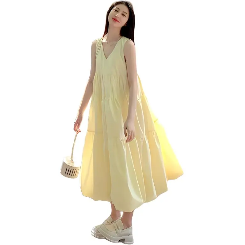 KAISER Sleeveless Dress Women's Custard-2