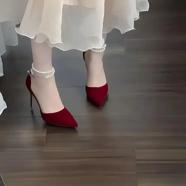 Dawei's House Slim Heel High Heels Women's Box-11