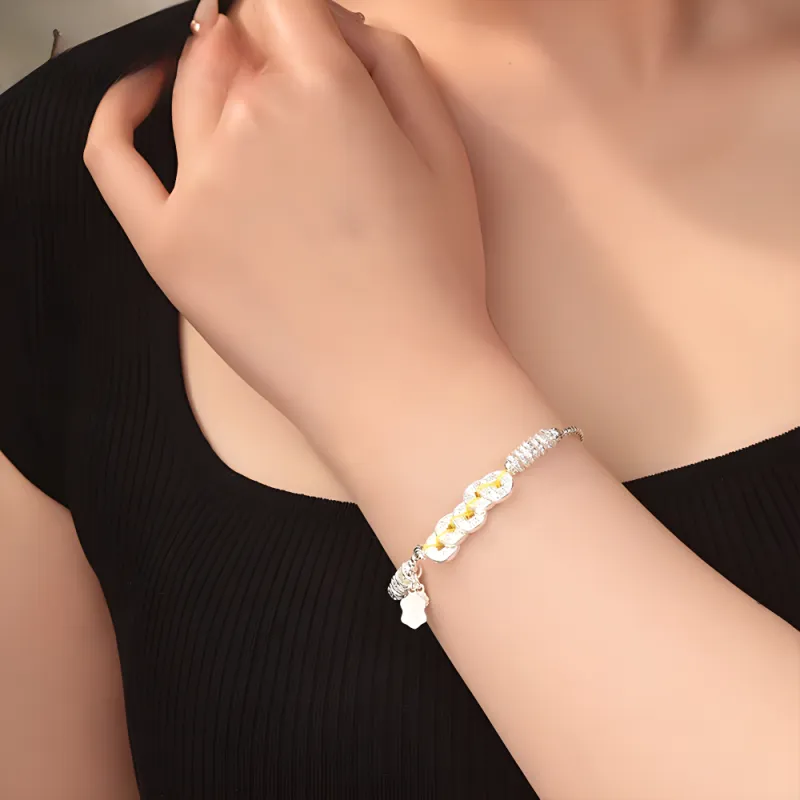 7℃ 999 Fine Silver Bracelets Unisex-1