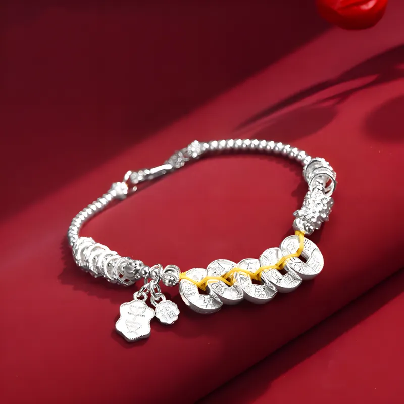 7℃ 999 Fine Silver Bracelets Unisex-2