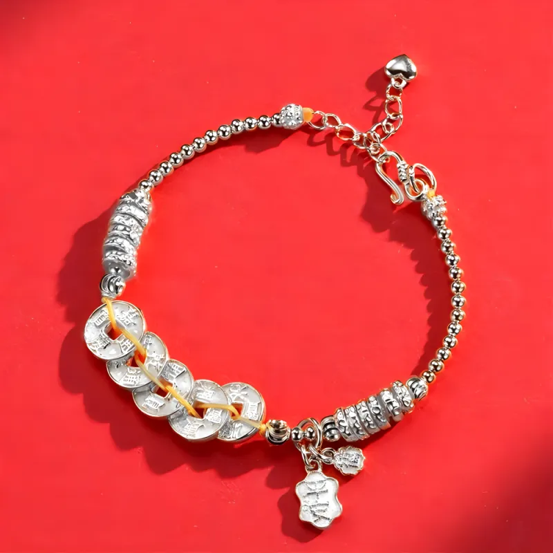 7℃ 999 Fine Silver Bracelets Unisex-4