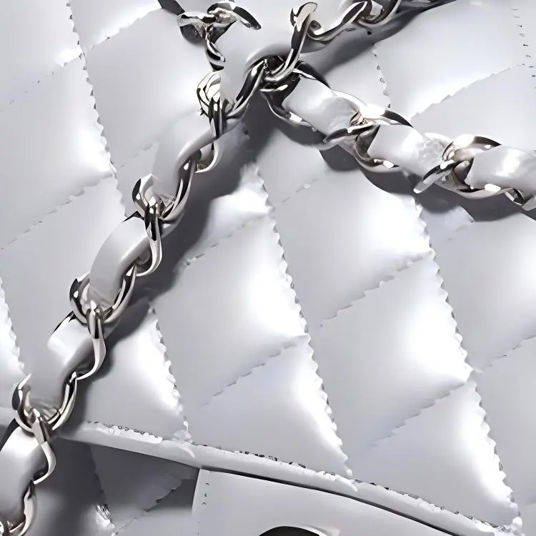 CHANEL Classic Flap CF Sheepskin Flap Bag, Shoulder Bag, Crossbody Bag Medium Size Women's Silver Gray-1