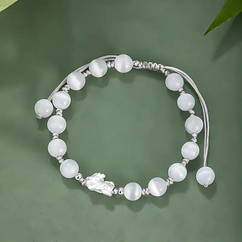HELA DE HAI Glass Cat Eye Bracelets Unisex-2