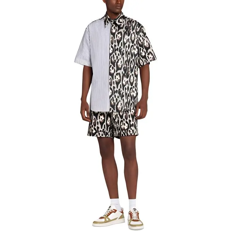 Roberto Cavalli Mix print Short sleeve Shirt-1