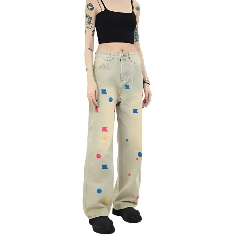 RASHOMONG Jeans Unisex Yellow Mud-2
