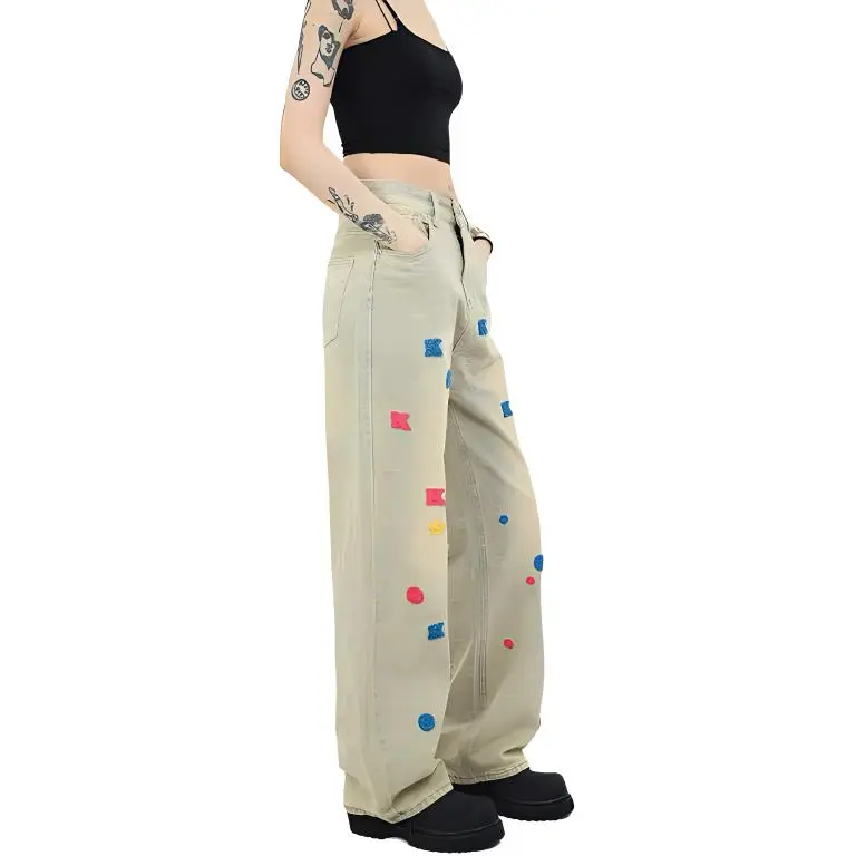 RASHOMONG Jeans Unisex Yellow Mud-3