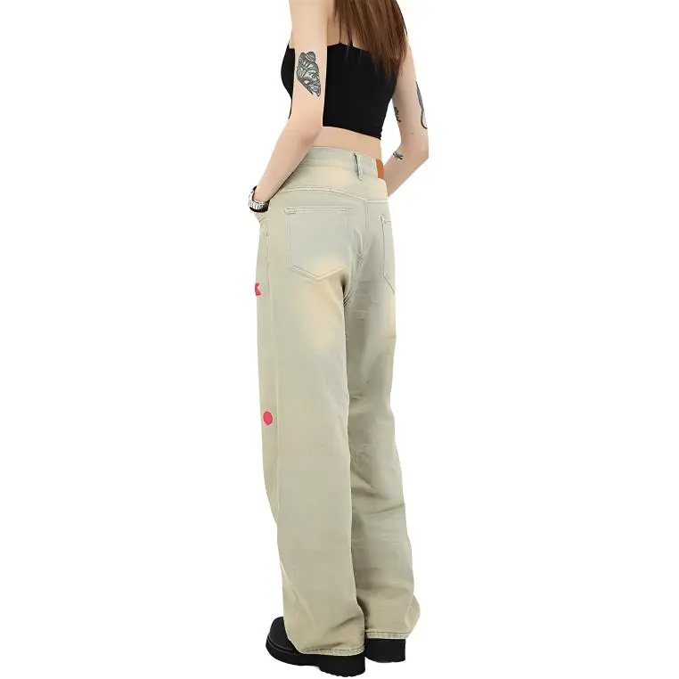 RASHOMONG Jeans Unisex Yellow Mud-4