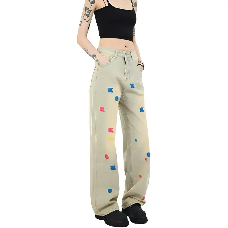 RASHOMONG Jeans Unisex Yellow Mud-1